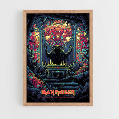iron-maiden-3 cadre Bois clair