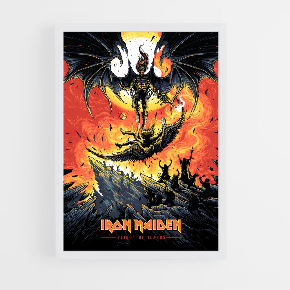 iron-maiden-5 cadre Blanc