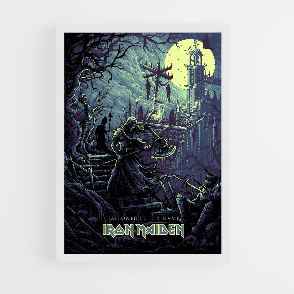 iron-maiden-6 cadre Blanc