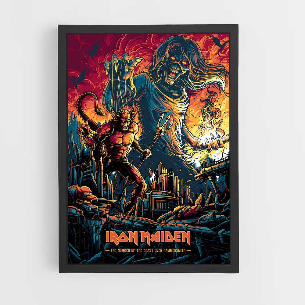 iron-maiden-9 cadre Noir
