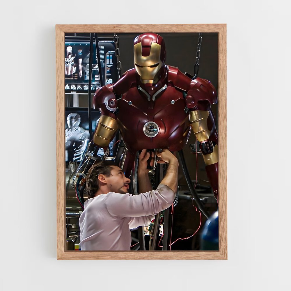 iron-man-10 cadre Bois clair