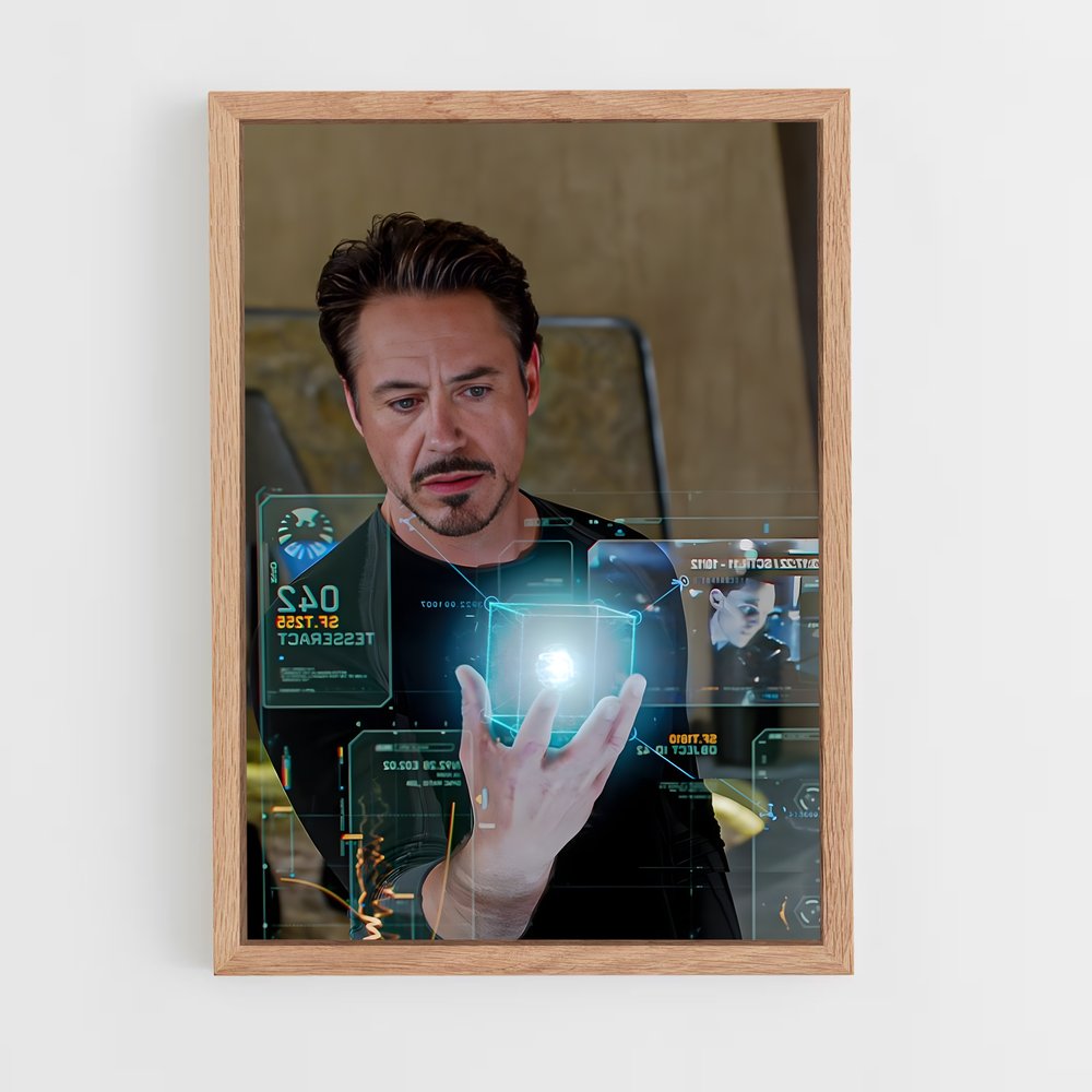 iron-man-11 cadre Bois clair