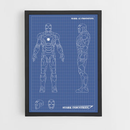 Poster Iron man Mark 42