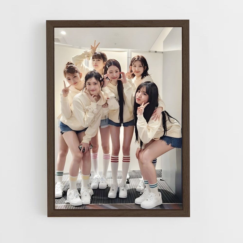 ive-4 cadre Bois foncé
