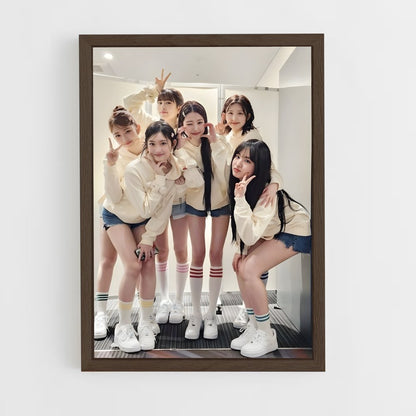 ive-4 cadre Bois foncé