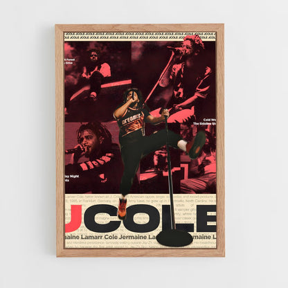 j-cole-9 cadre Bois clair