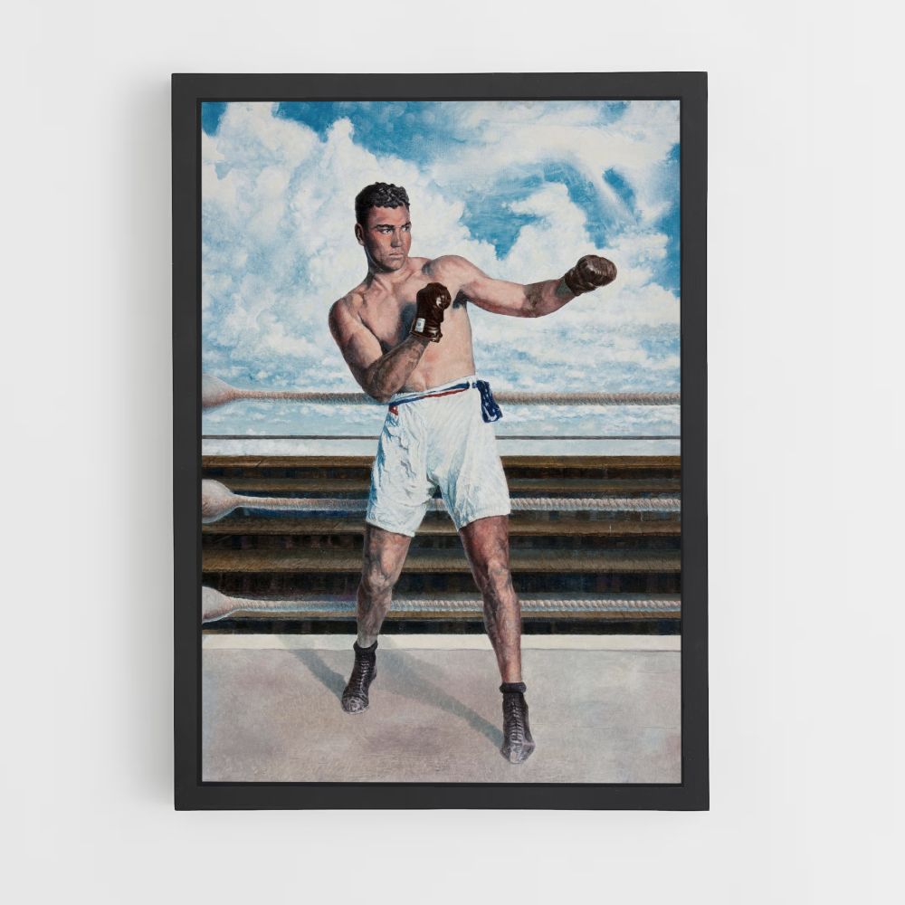 Poster Jack Dempsey Combat