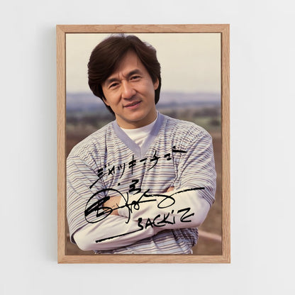 jackie-chan-6 cadre Bois clair