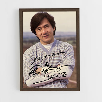 jackie-chan-6 cadre Bois foncé