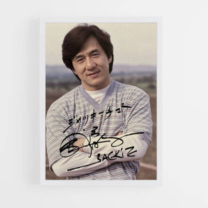 Poster Jackie Chan Autographe