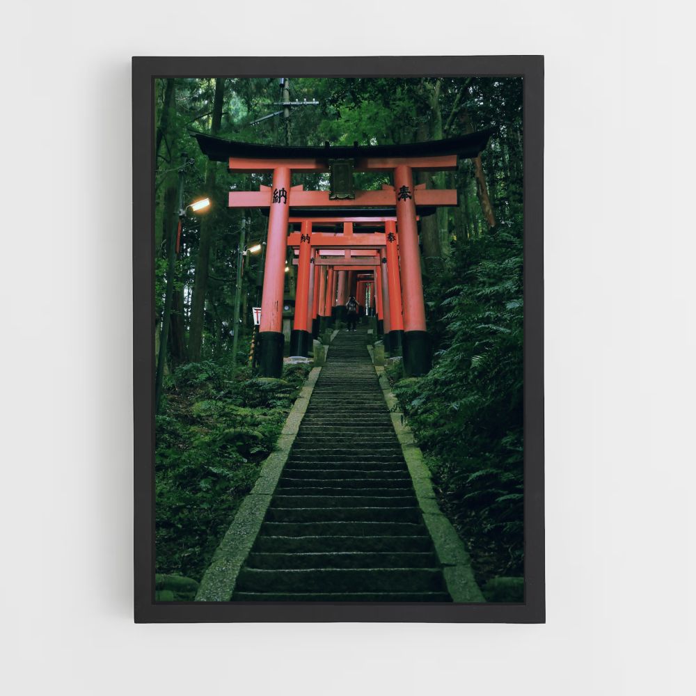 Poster Japon Escaliers