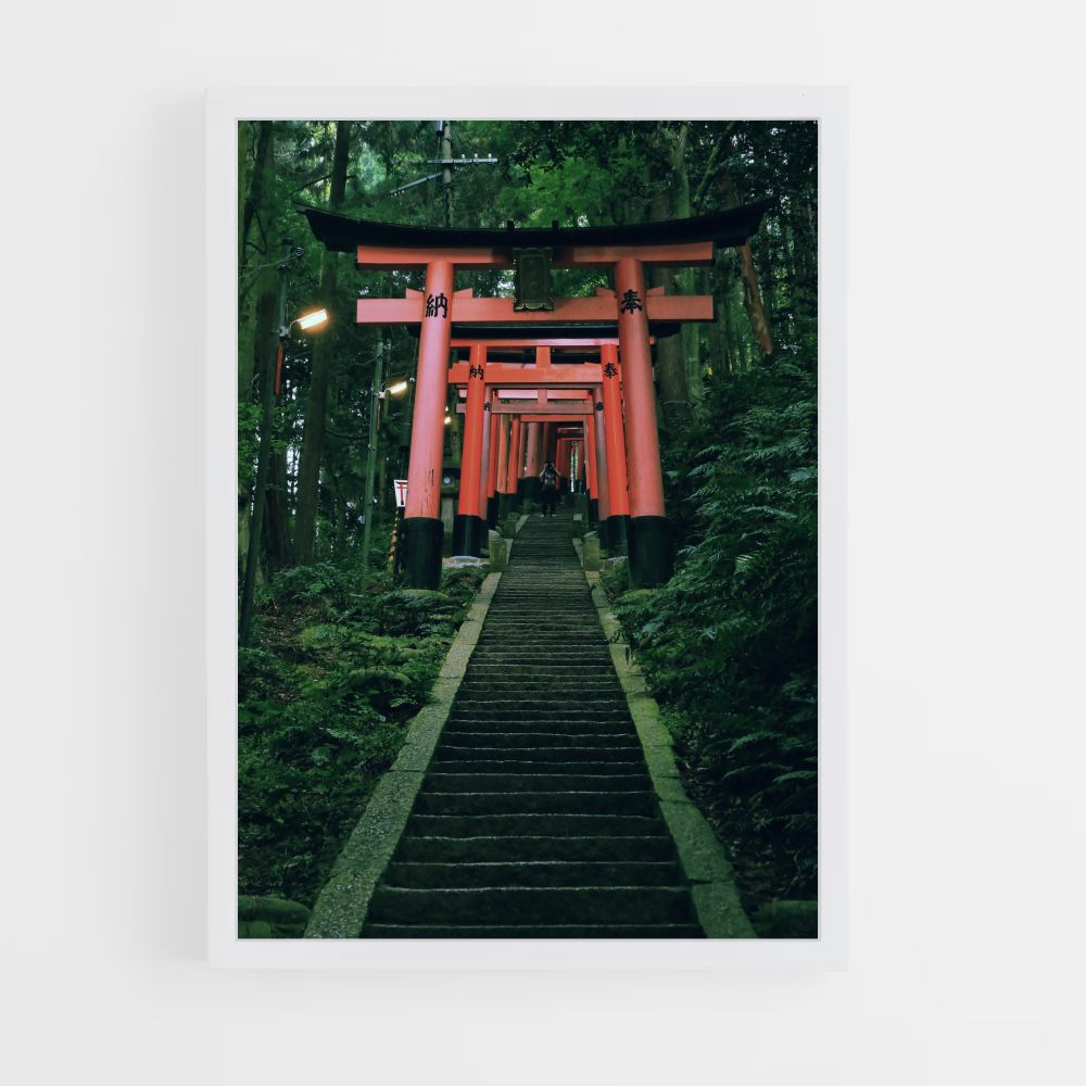 Poster Japon Escaliers