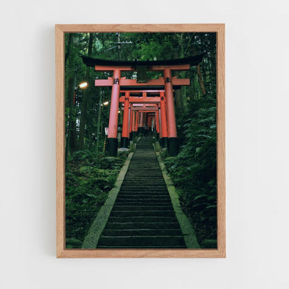 Poster Japon Escaliers