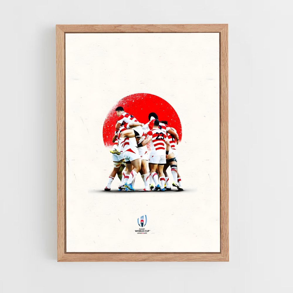 japan-rugby-5 cadre Bois clair