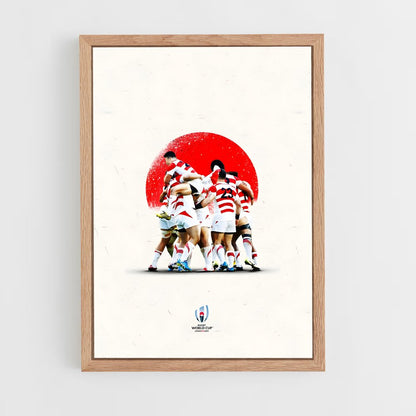 japan-rugby-5 cadre Bois clair