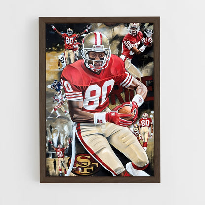 jerry-rice-6 cadre Bois foncé