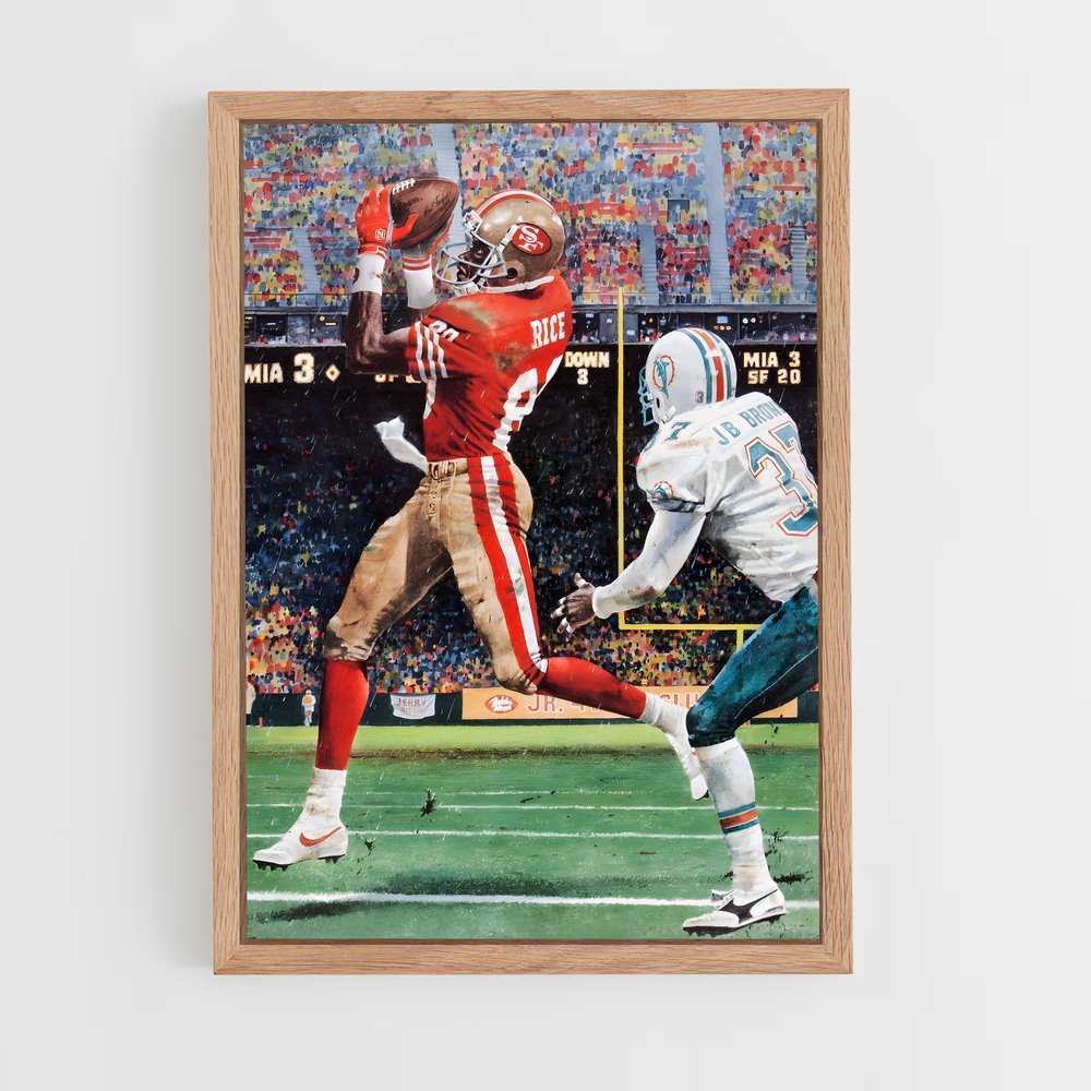 jerry-rice-7 cadre Bois clair