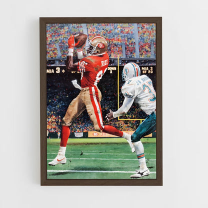jerry-rice-7 cadre Bois foncé