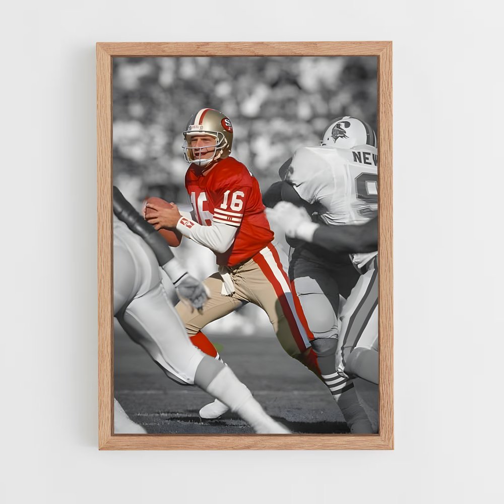 joe-montana-5 cadre Bois clair
