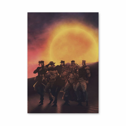 Poster Polnareff x Abdul x Jotaro x Joseph x Kakyoin