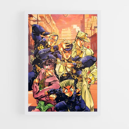 jojo-bizarre-adventure-21 cadre Blanc