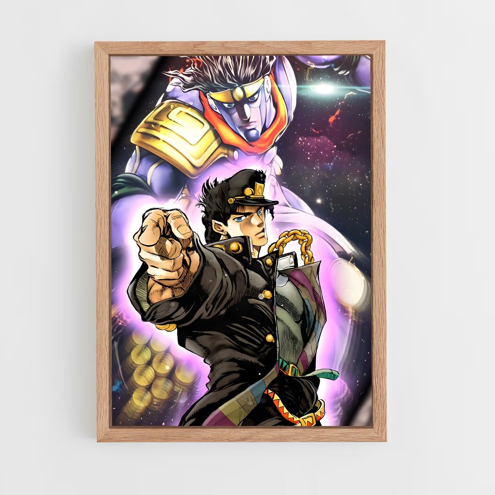 jojo-bizarre-adventure-24 cadre Bois clair