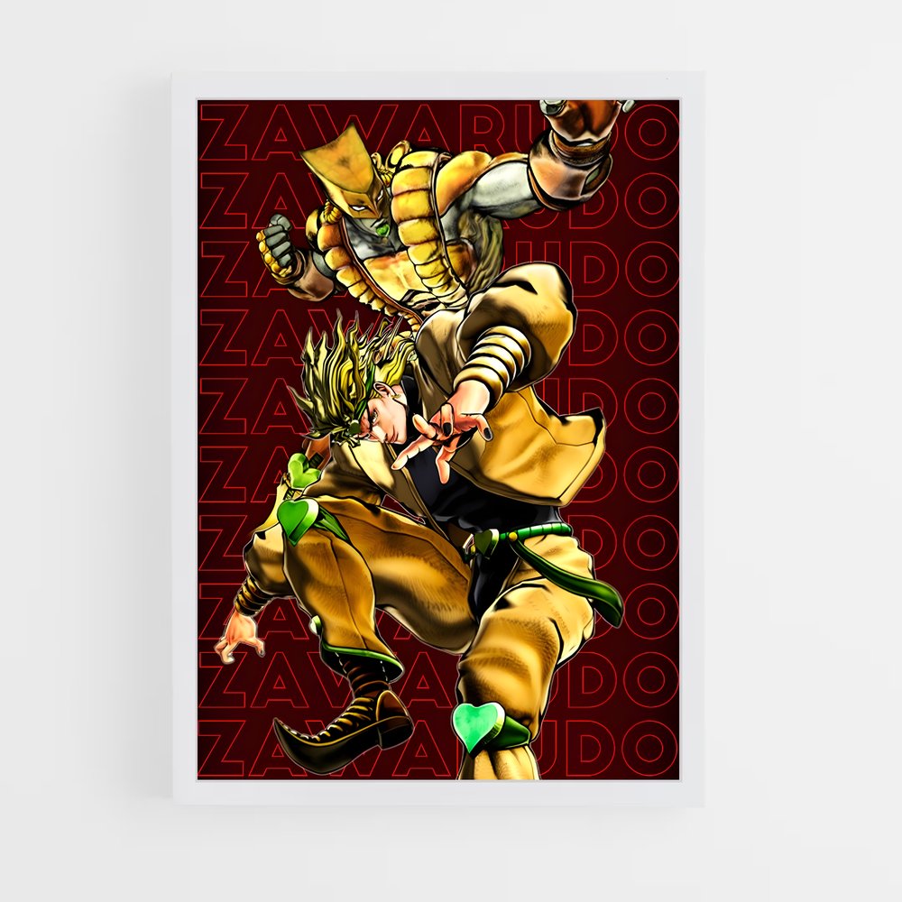 jojo-bizarre-adventure-25 cadre Blanc