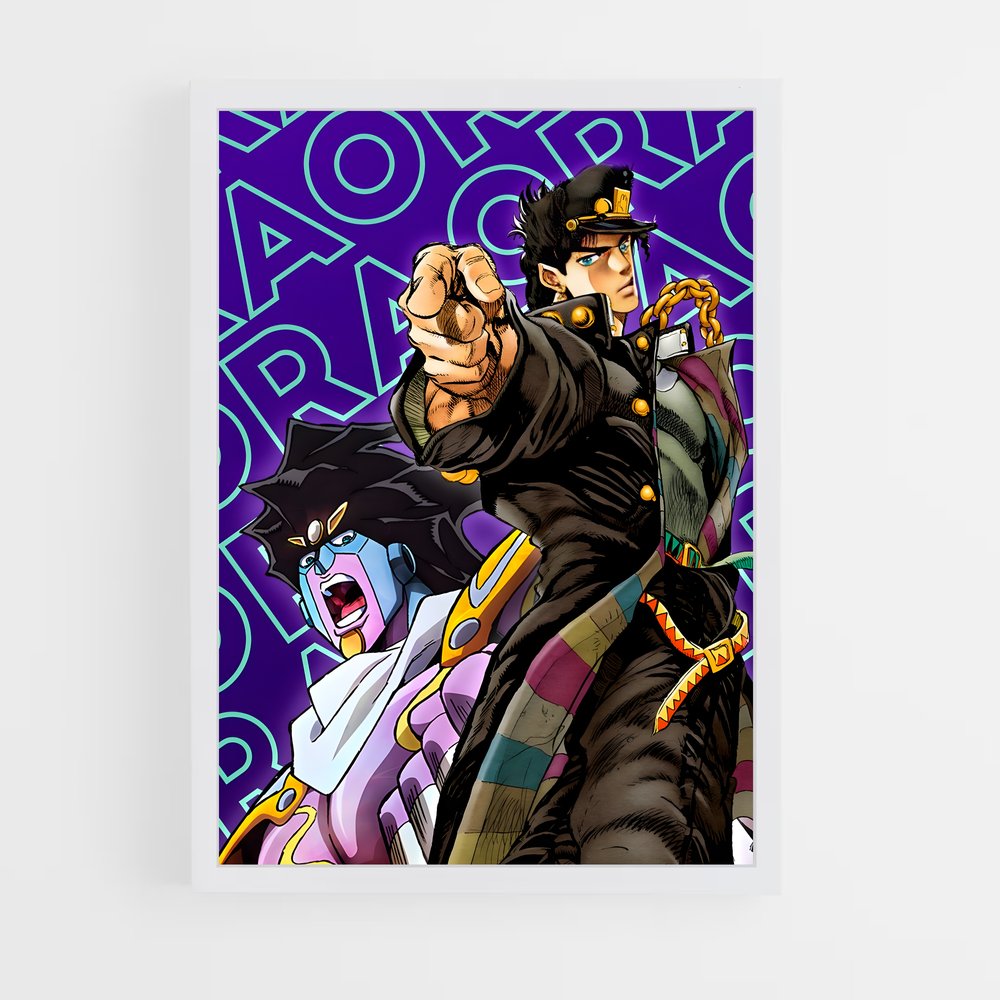 jojo-bizarre-adventure-27 cadre Blanc