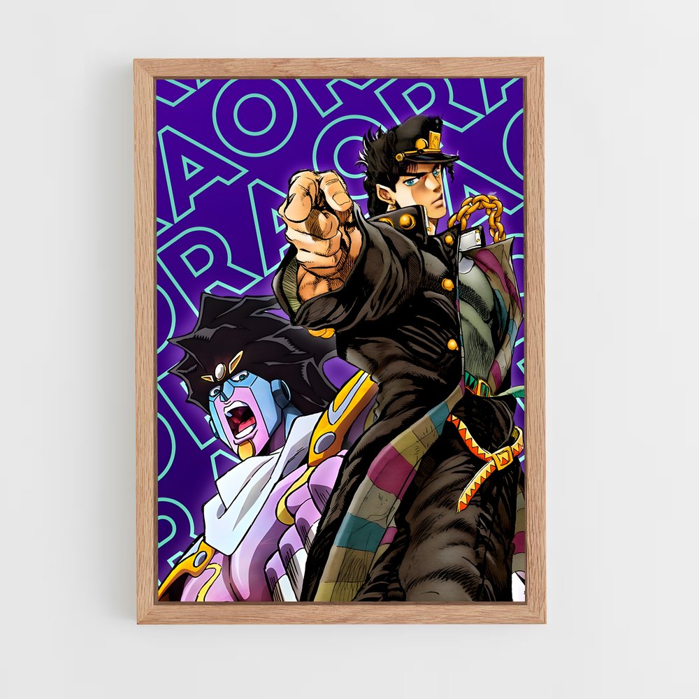 jojo-bizarre-adventure-27 cadre Bois clair