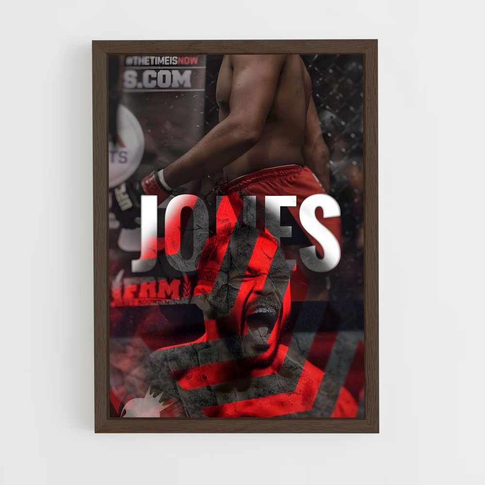 jon-jones-1 cadre Bois foncé