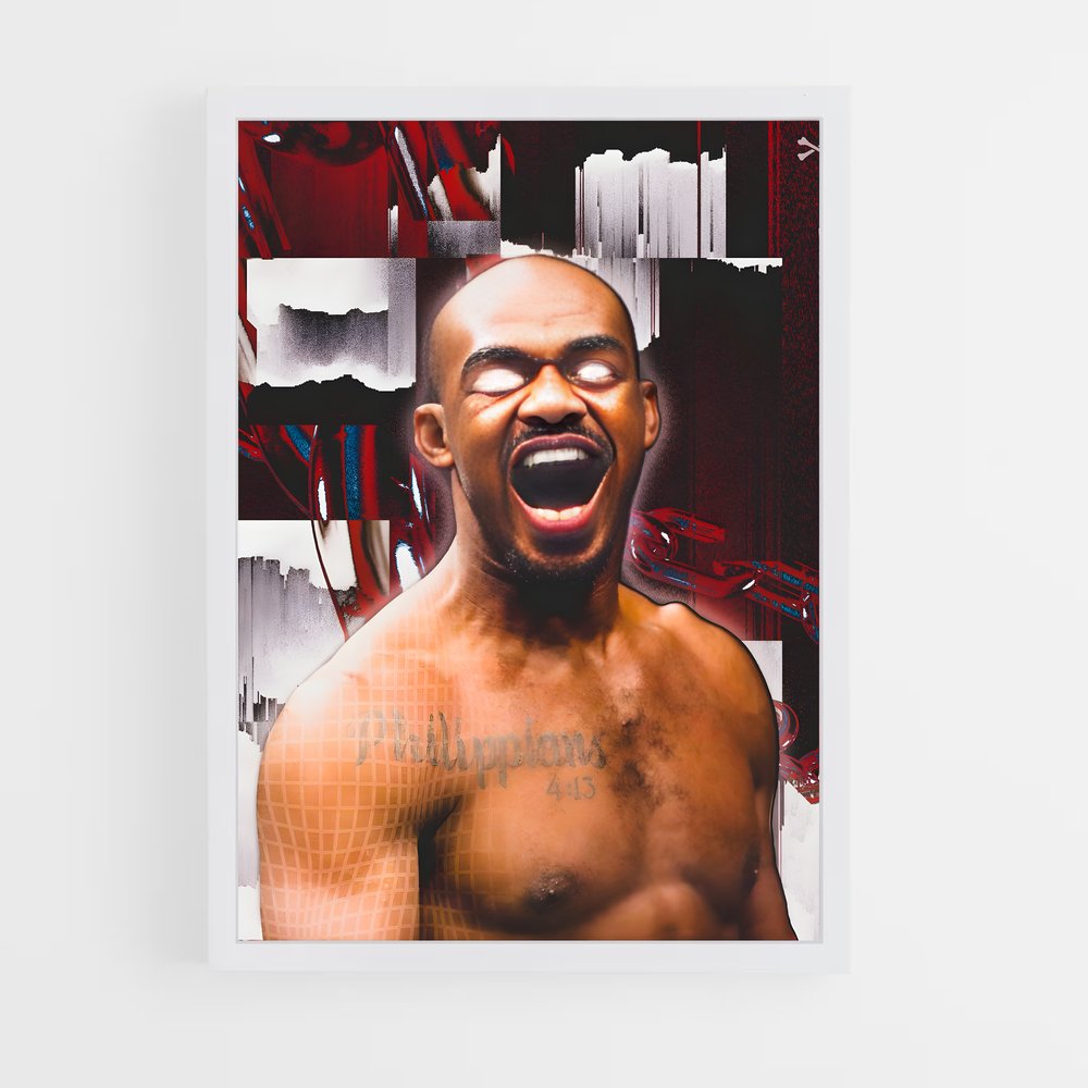 jon-jones-11 cadre Blanc