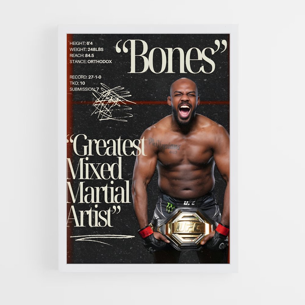 jon-jones-14 cadre Blanc