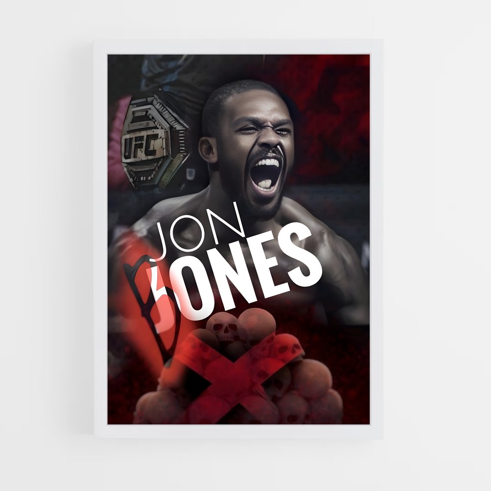 jon-jones-2 cadre Blanc