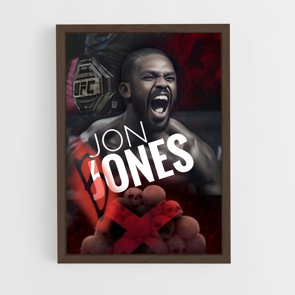 jon-jones-2 cadre Bois foncé