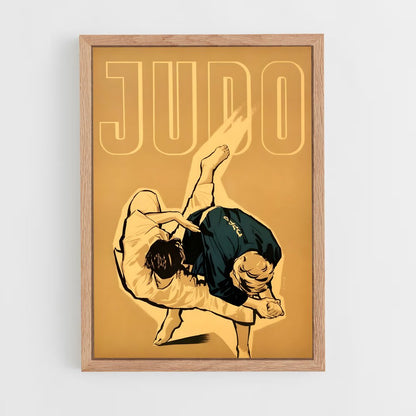 judo-2 cadre Bois clair