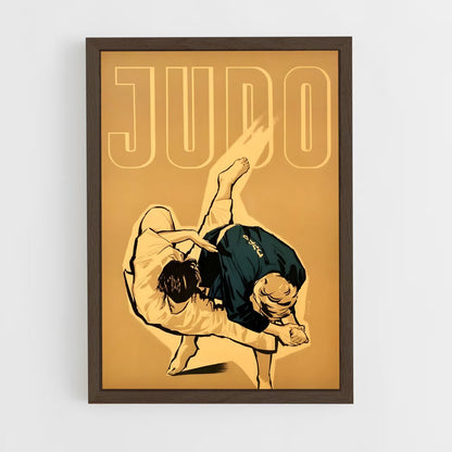 judo-2 cadre Bois foncé