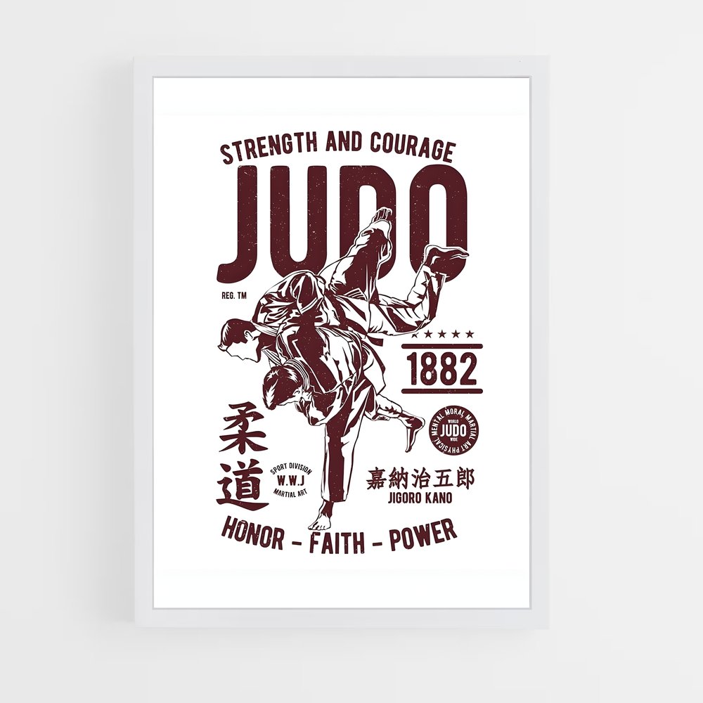 judo-3 cadre Blanc