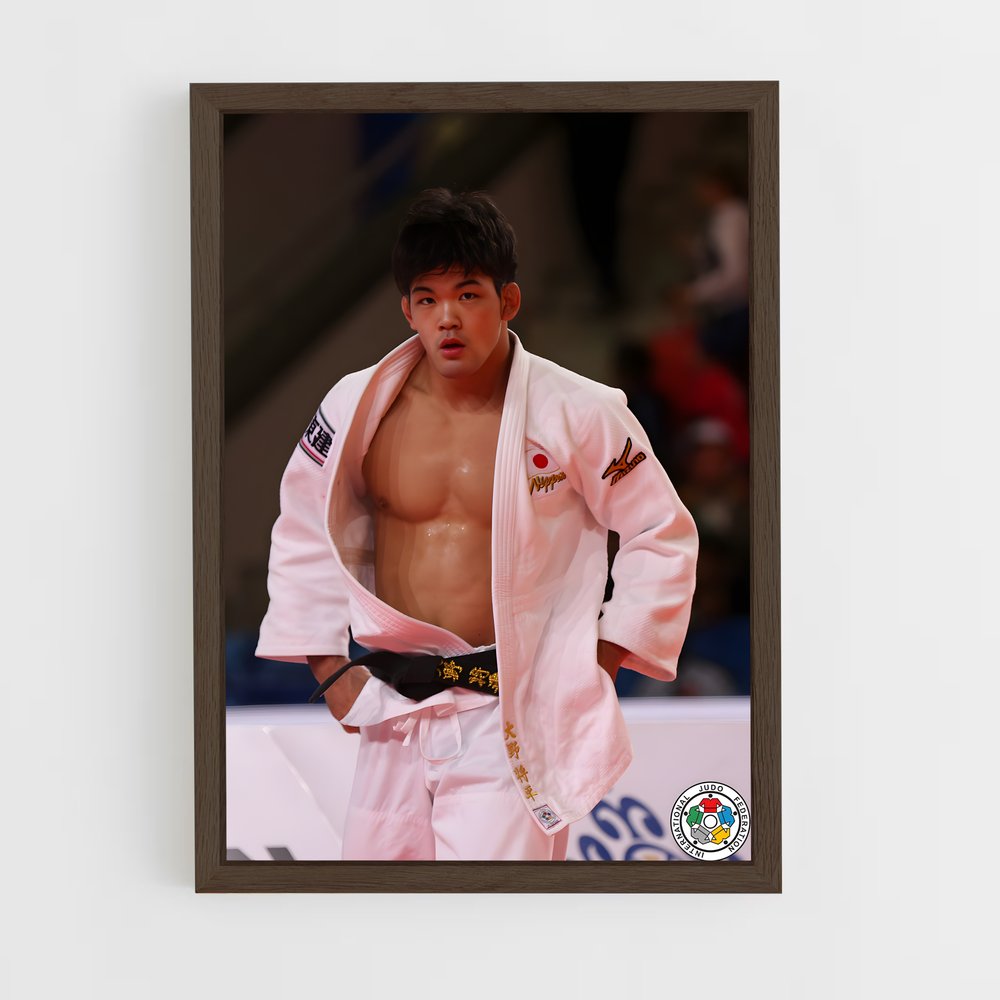judo-7 cadre Bois foncé