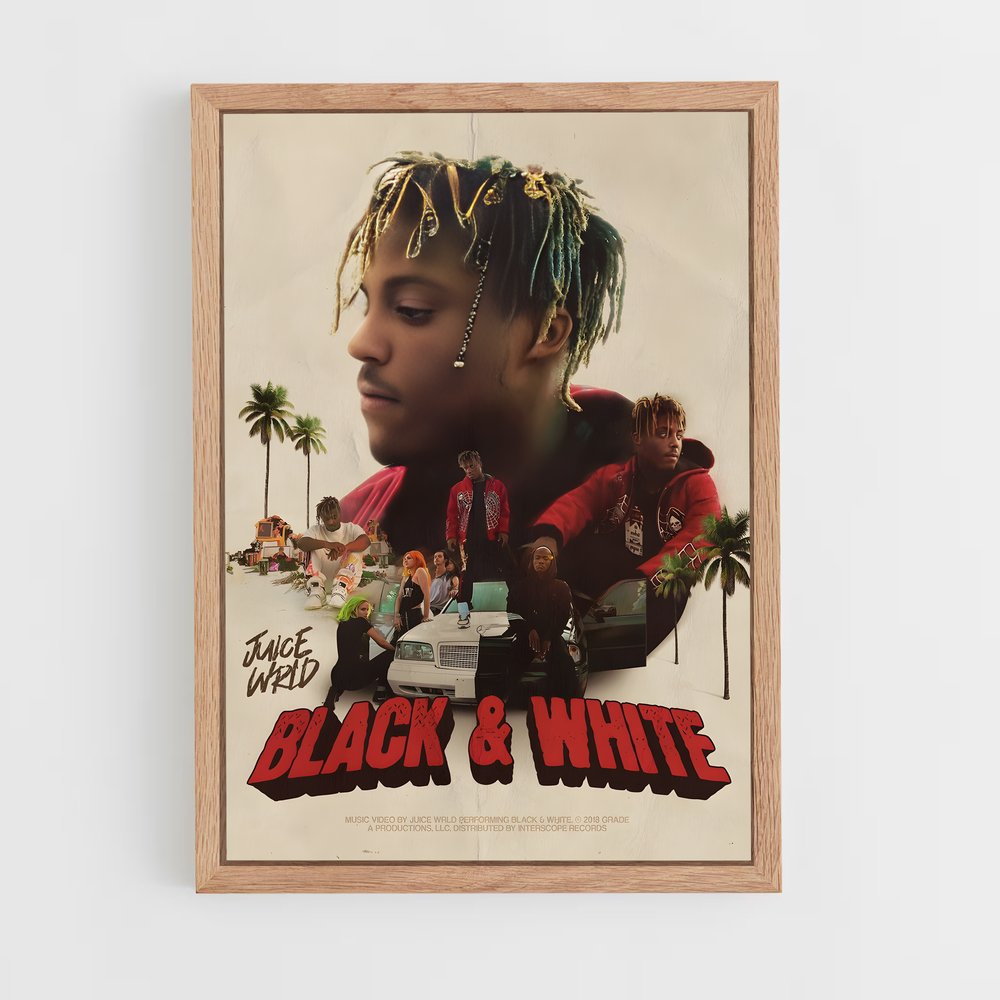 juice-wrld-16 cadre Bois clair