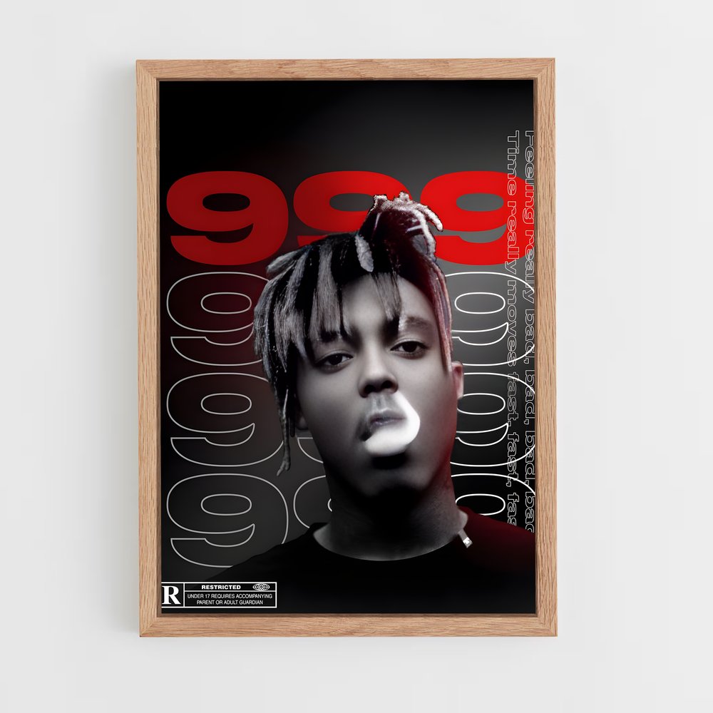 juice-wrld-2 cadre Bois clair