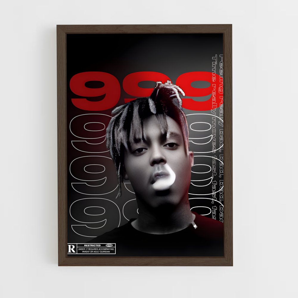 juice-wrld-2 cadre Bois foncé