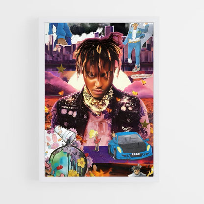 juice-wrld-4 cadre Blanc