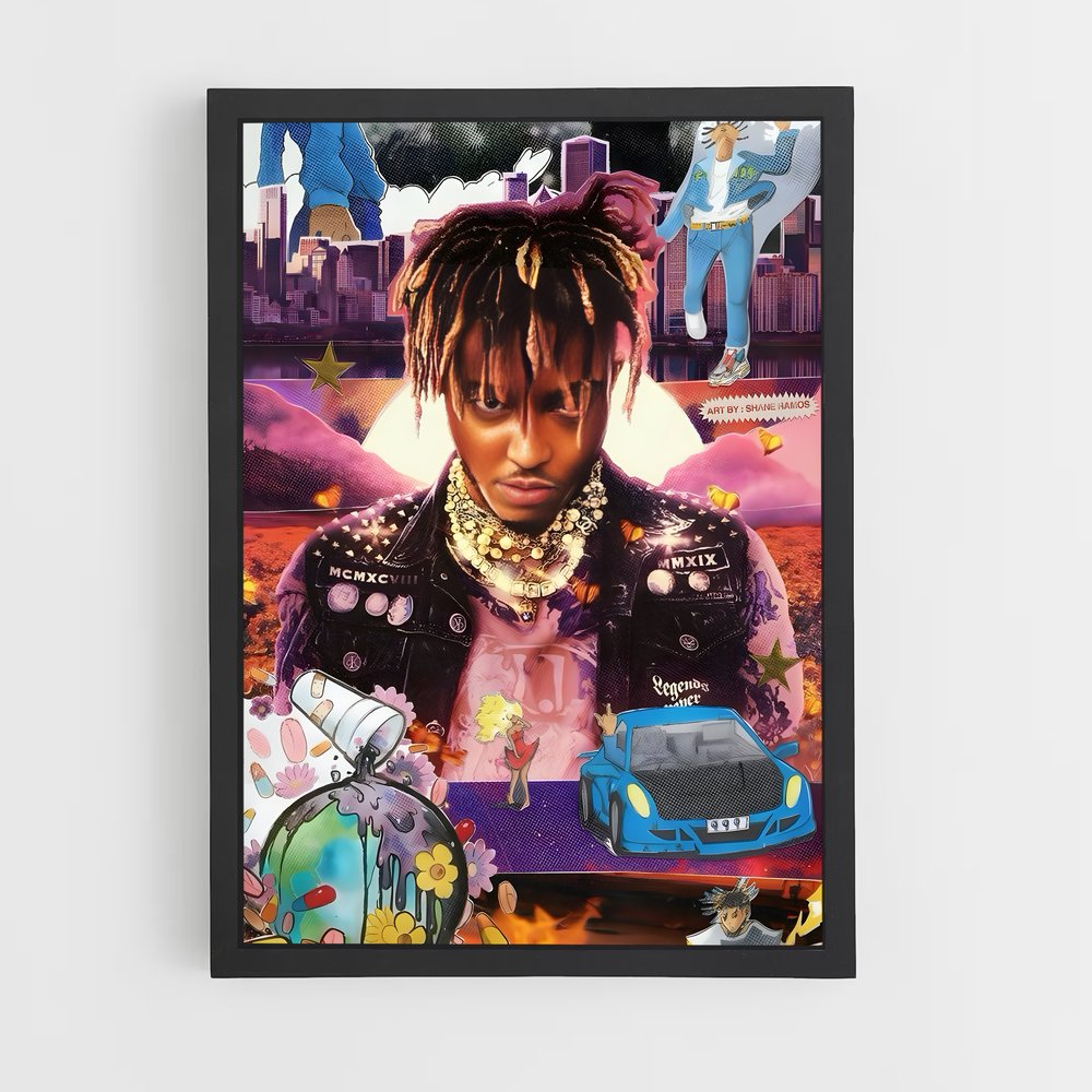 juice-wrld-4 cadre Noir