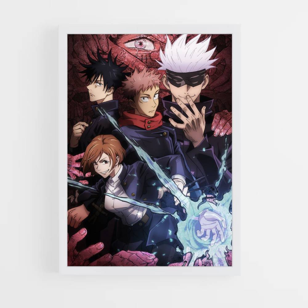 Poster Jujutsu Kaisen Équipe