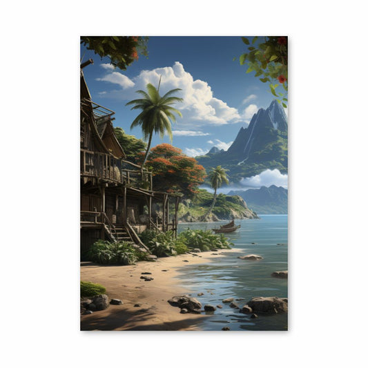 Poster Plage Tropicale