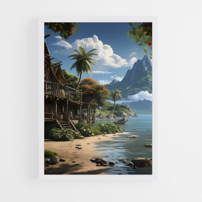 Poster Plage Tropicale