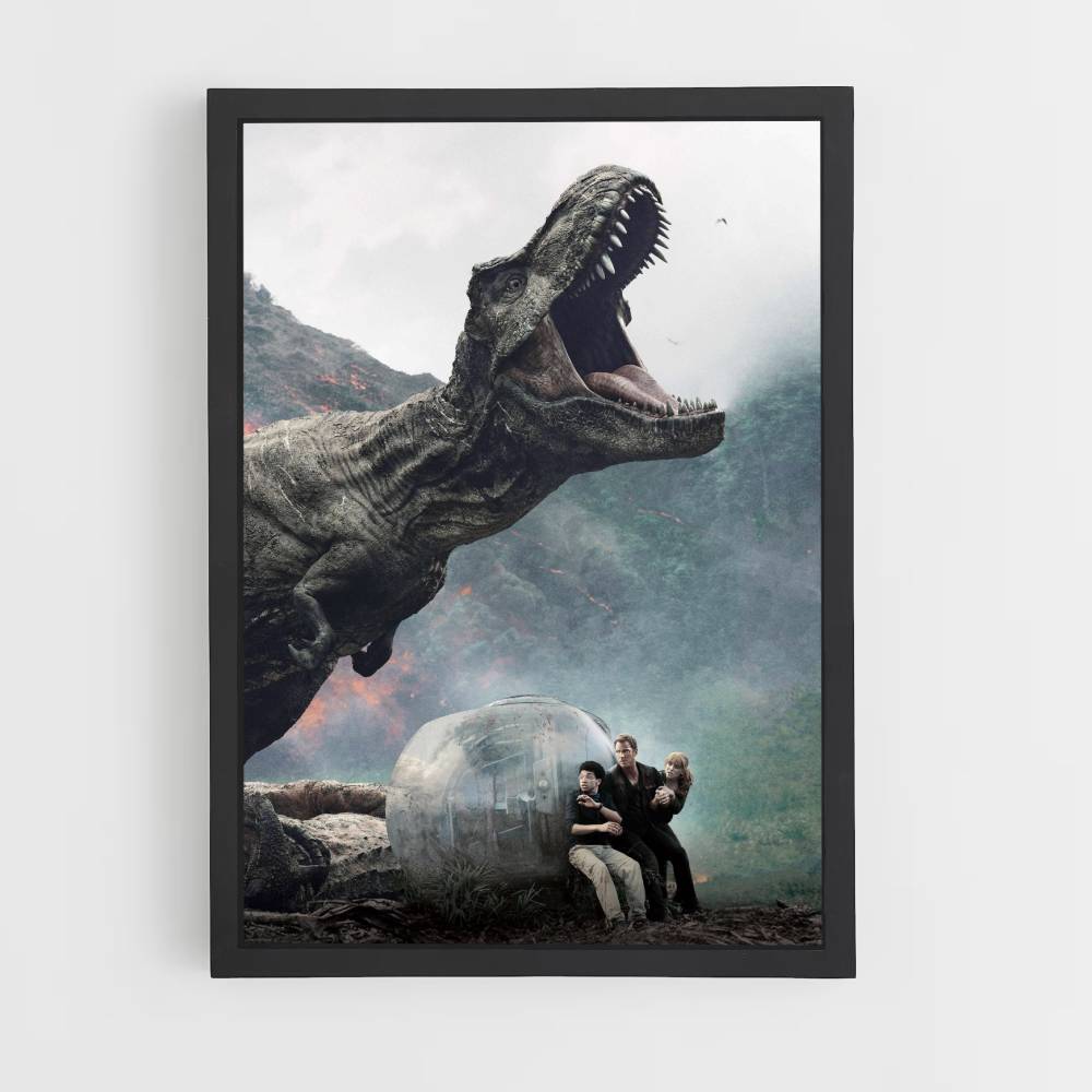 Poster T-Rex Attaque