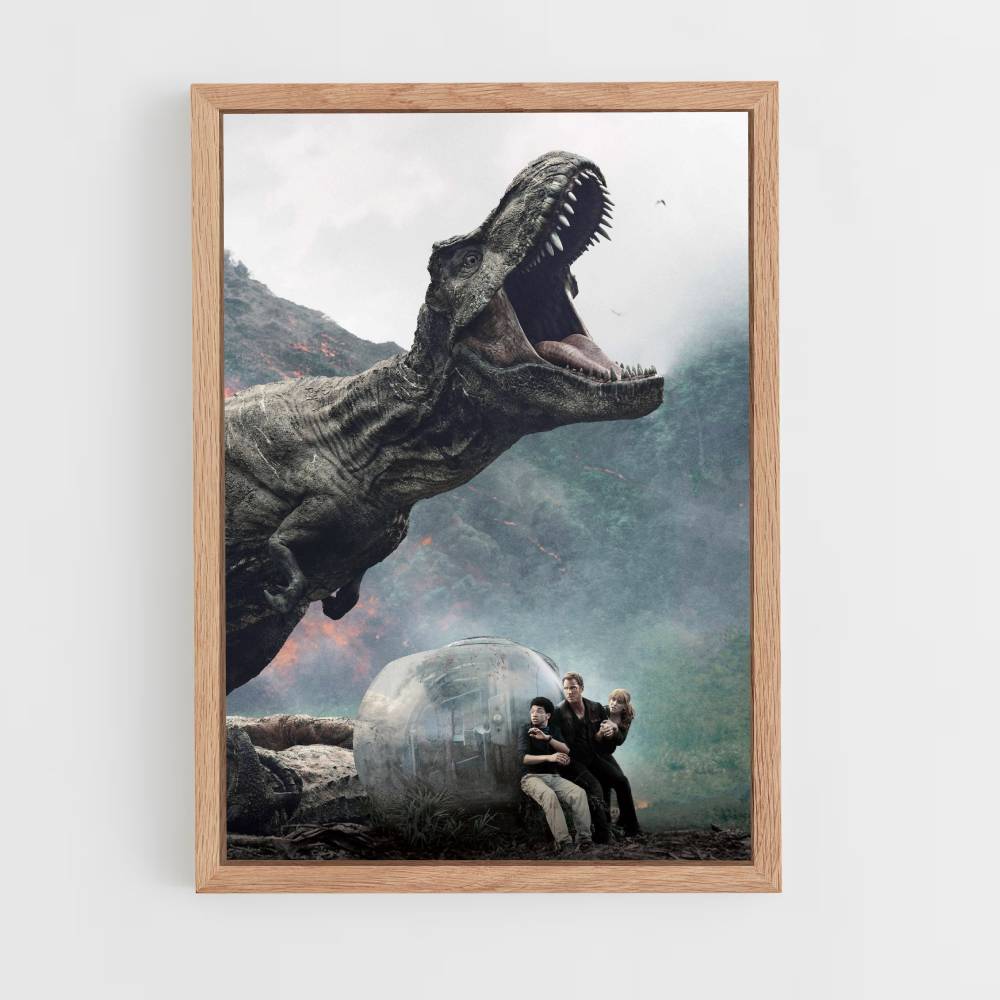 Poster T-Rex Attaque