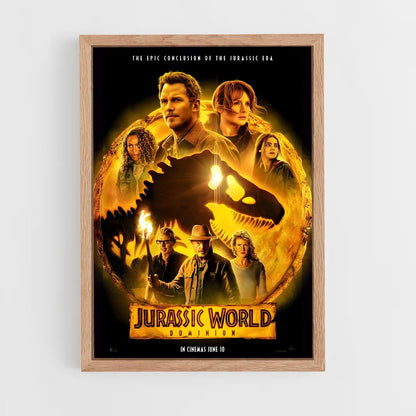 jurassic-park-13 cadre Bois clair