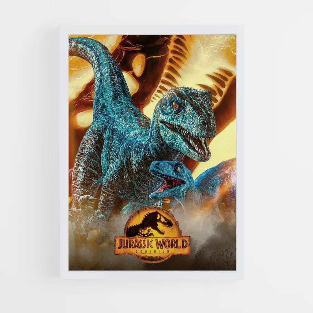 Poster Raptor Blue